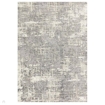 Stellar ST12 Modern Abstract Distressed Shimmer Hi-Low Textured Smooth Soft-Touch Polyblend Short Pile Soft Grey/Ivory/Pale Taupe/Steel Grey Rug-Asiatic Carpets-Rug Love - The Most Loved Rug Store